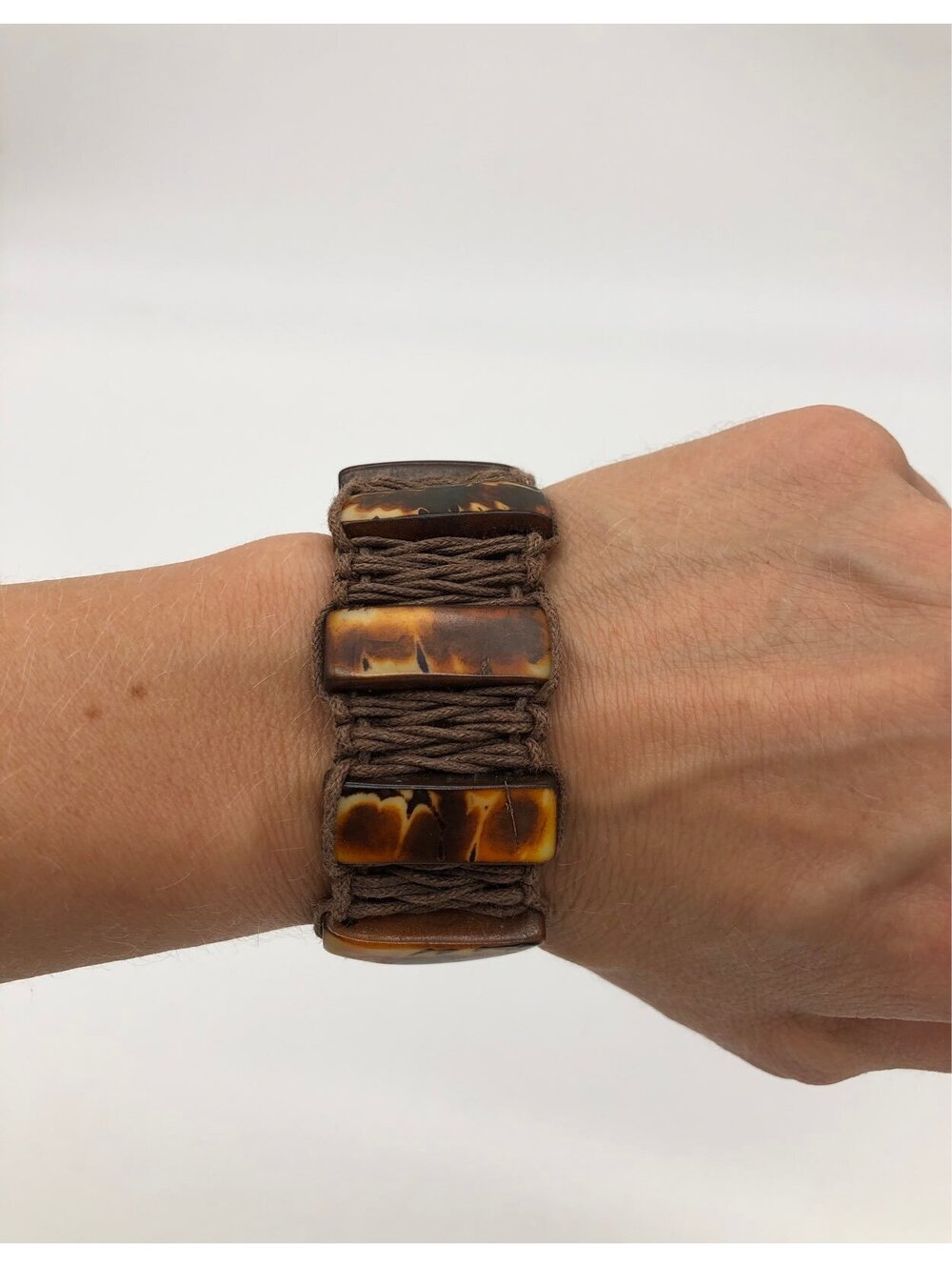 Rare Prana Bracelet macrame & beads